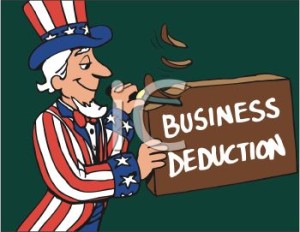 Uncle Sam Whittling Bus Deduction